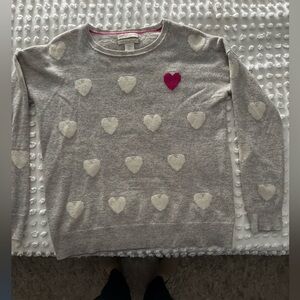 Christian Siriano Gray and Pink Cashmere Knit